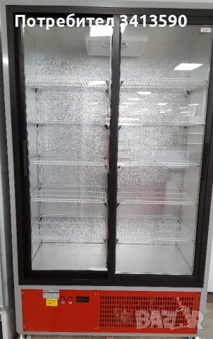 Двойна вертикална хладилна витрина с врати - 1,20 m, снимка 2 - Хладилници - 37068951