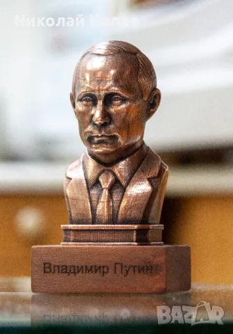Бюст на Владимир Путин.Медна галванопластика., снимка 3 - Други ценни предмети - 47786514