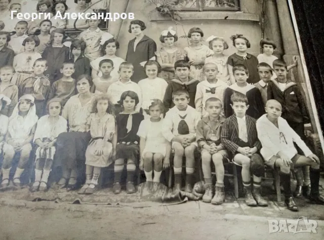 ГОЛЯМА Стара ЧЕРНОБЯЛА КЛАСНА СНИМКА ТВЪРД КАРТОН на УЧЕНИЦИ от ЦАРСТВО БЪЛГАРИЯ, снимка 5 - Колекции - 48724294