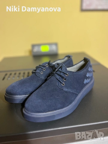 Обувки тип кларк от естествен велур