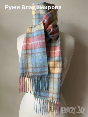 Мъжки, кариран шал от 100 % кашмир, Маrchbrae