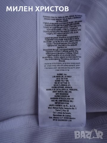  GUESS Los Angeles 100% оригинал Нова с Етикет-размер L цена -40лв 40 лв., снимка 10 - Ризи - 28619283