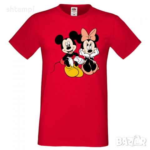 Мъжка тениска Mickey & Minnie 5 Подарък,Изненада,Рожден ден, снимка 8 - Тениски - 36575537