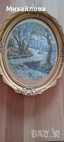 Гоблен "Зима стара" от сезони на Вилер , снимка 3 - Гоблени - 49782028