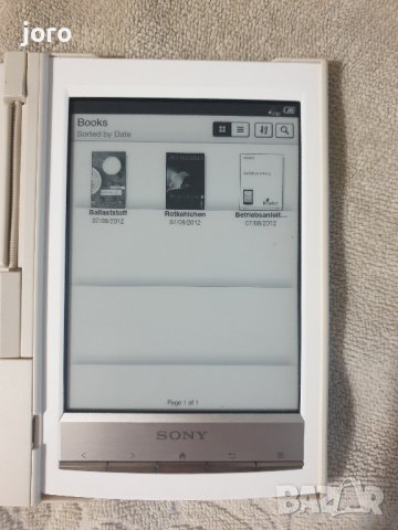 Електронен четец Sony PRS T1 е-книга, снимка 10 - Електронни четци - 37342071