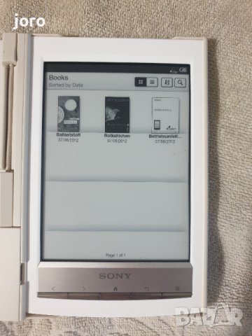 Електронен четец Sony PRS T1 е-книга, снимка 10 - Електронни четци - 37342071