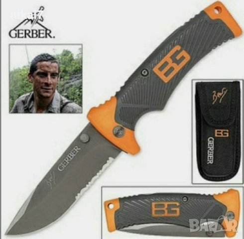 ловен нож тактически GERBER за оцеляване комбинирано острие мега здрав, снимка 6 - Ножове - 39118969