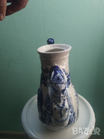 порцеланов чайник, снимка 3 - Антикварни и старинни предмети - 40056328