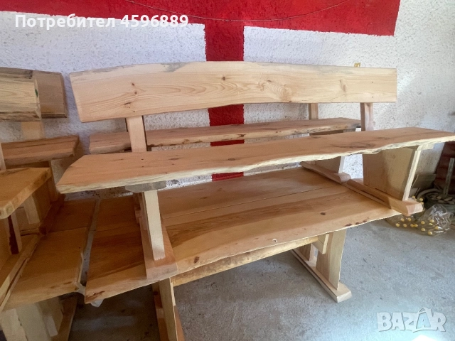 комплект маса с две пейки