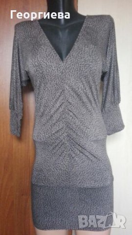 Рокля/туника по тялото👗🍀S,S/M👗🍀 арт.080, снимка 4 - Рокли - 27429230