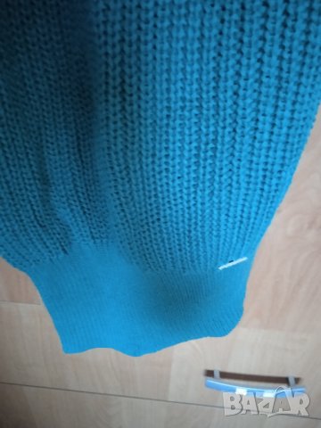 Дълъг плетен зелен елек , снимка 6 - Елеци - 43657832