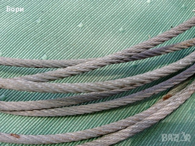 Стоманено въже 7м /фи 4мм, снимка 2 - Други инструменти - 37412856