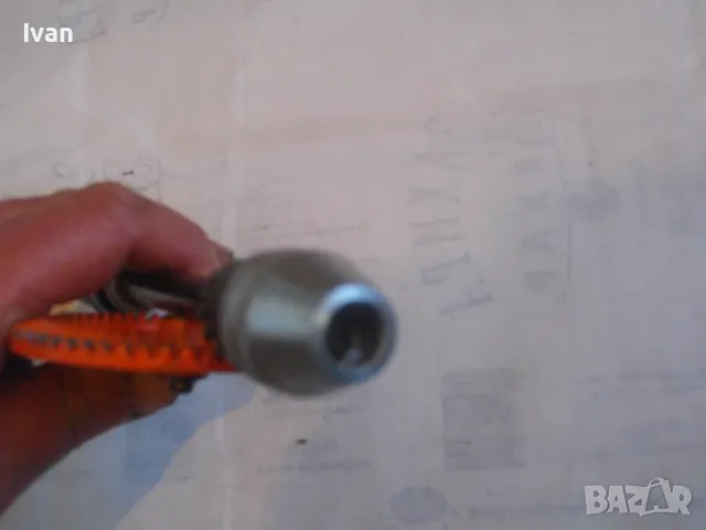 350мм НОВА ф6мм МАЛКА НЕМСКА ФРГ РЪЧНА ДРЕЛКА МАТКАП СТАРОТО КАЧЕСТВО ОТЛИЧНА SCHRODER WEST GERMANY, снимка 9 - Други инструменти - 48385319