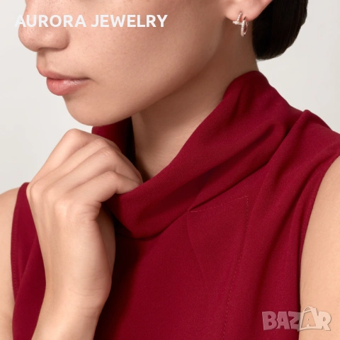 CARTIER Nail Juste un Clou Hoop Rose Gold Diamonds Дамски Обеци Пирон, снимка 11 - Обеци - 53238084