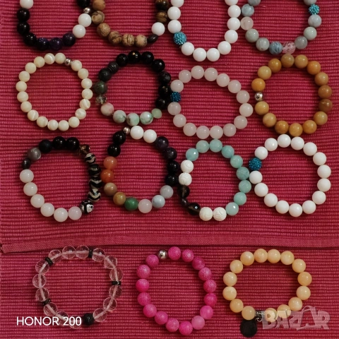 Гривни от полускъпоценни и скъпоценни камъни. , снимка 3 - Гривни - 53580704