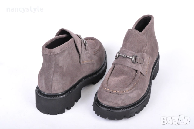 НОВО! Дамски мокасини - Велур - Два цвята, снимка 8 - Дамски боти - 52660005