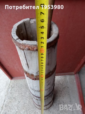 Стара буталка за биене на масло, снимка 3 - Антикварни и старинни предмети - 32590940