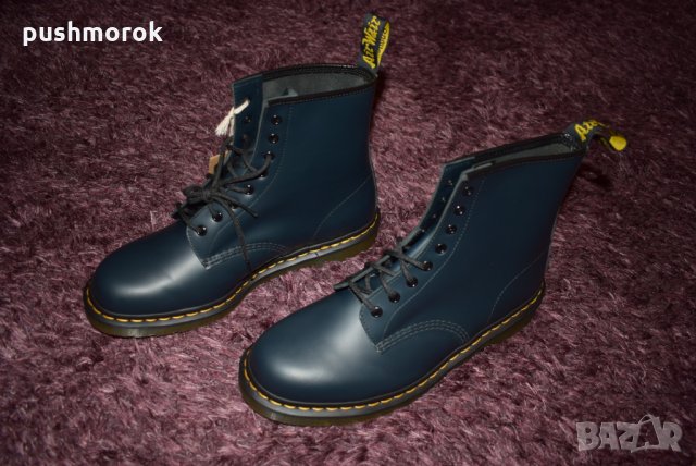 Dr Martens 1460 - Navy Smooth Blue Mens Boots, снимка 10 - Мъжки боти - 26683123