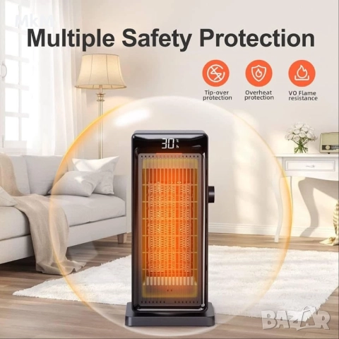 OMISOON Вентилаторена печка 2000 W, Еко , Енергоспестяващ, снимка 8 - Отоплителни печки - 52282690