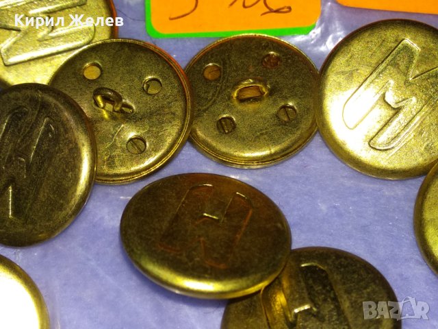 ЛОТ 9 СТАРИ ВИНТИДЖ ПОЗЛАТЕНИ КОПЧЕТА МЕТАЛНИ с БУКВАТА - М - За КОЛЕКЦИЯ ДЕКОРАЦИЯ 17386, снимка 6 - Колекции - 43546041