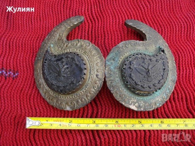 ВЪЗРОЖДЕНСКИ КОВАНИ ПАФТИ СРЕБРО САЧАН РОГ , снимка 6 - Антикварни и старинни предмети - 51454411