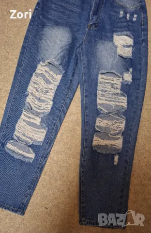 УНИКАЛНИ накъсани дънки бойфренд, снимка 2 - Дънки - 48500504