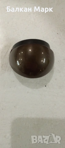 Месингов стопер за врата – цвят брюнет, 48x24 мм, снимка 3 - Други - 53200229