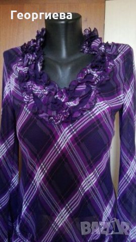 Ефирна лилава туника Esprit👗🍀S, M👗🍀 арт.115, снимка 2 - Туники - 27556522