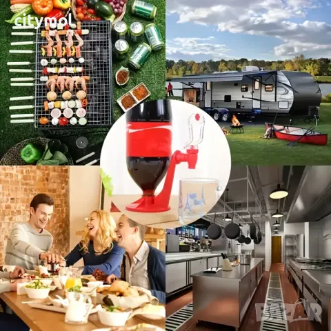 Диспенсър за газирани безалкохолни напитки или минерална вода, с кранче, снимка 7 - Други стоки за дома - 50212780