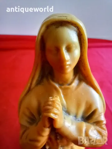 Стара Френска Статуетка Коленичещата Дева 1960те , снимка 3 - Антикварни и старинни предмети - 48527850