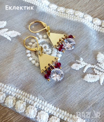 Обеци с кубичен цирконий, снимка 5 - Обеци - 37911042