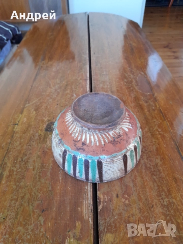 Стара керамична паница #14, снимка 7 - Други ценни предмети - 52850880