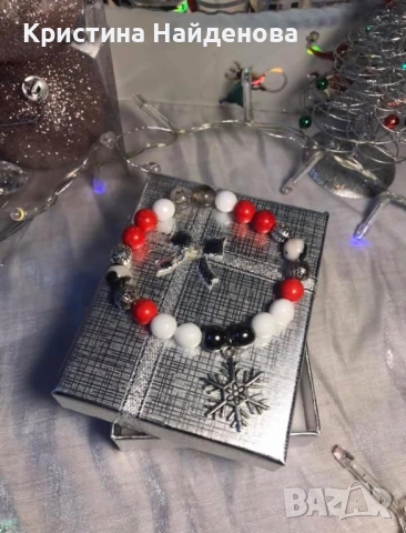 Предлагам коледни бижута с естествени камъни, снимка 5 - Колиета, медальони, синджири - 52522299