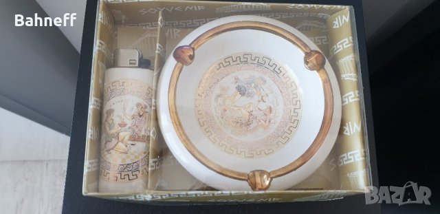  Запалка 24 карата позлата и пепелник, снимка 4 - Антикварни и старинни предмети - 43913812