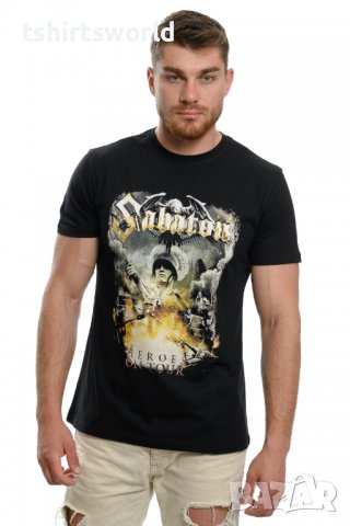 Нова мъжка тениска на музикалната група SABATON - Heroes on tour с гръб, снимка 9 - Тениски - 37697500