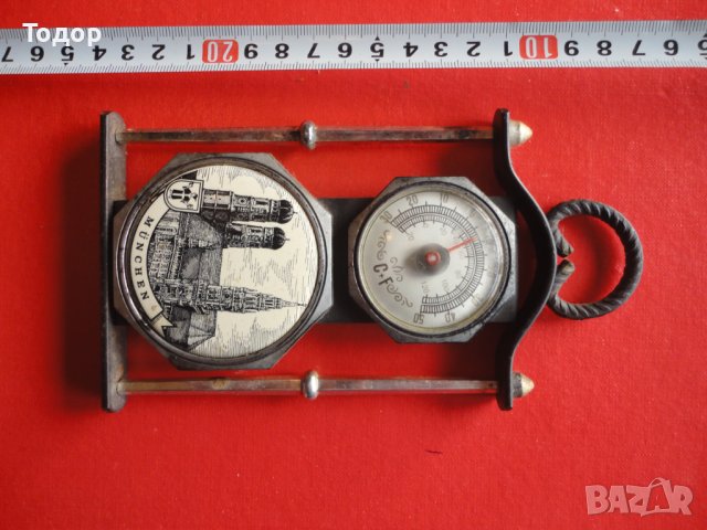 Немски старинен термометър 2, снимка 1 - Антикварни и старинни предмети - 43524351
