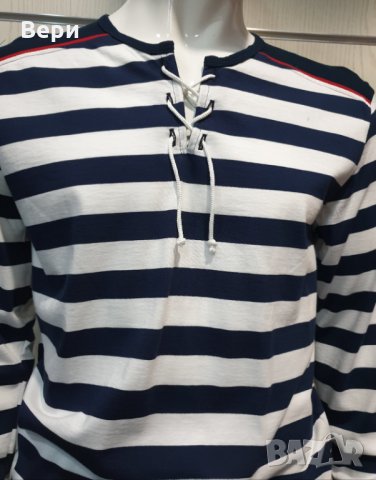 Нова мъжка моряшка блуза с дълъг ръкав с връзки, снимка 13 - Блузи - 27778277