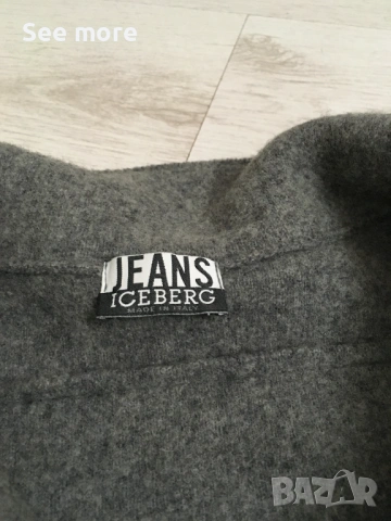 ICEBERG Jeans мъжка блуза вълна XXL, снимка 8 - Ризи - 53373361