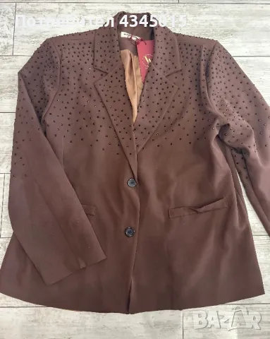 Дамско сако с камъни., снимка 3 - Якета - 48941836