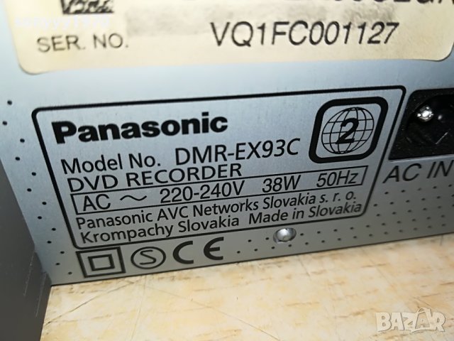 SOLD OUT-panasonic dmr-ex93c hdd/dvd/dvb/hdmi/usb recorder 2009221627, снимка 6 - Плейъри, домашно кино, прожектори - 38063713