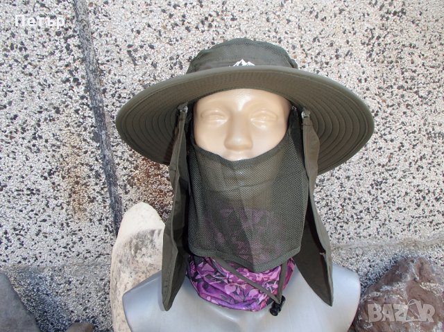 Продавам лека лятна бързосъхнеща шапка с UV защита, покривало за врата и за лицето, снимка 8 - Шапки - 28076265