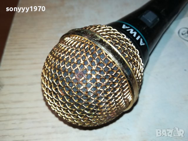 AIWA DM-H3 MICROPHONE GOLD-ВНОС SWISS 1601241833, снимка 18 - Микрофони - 43837347