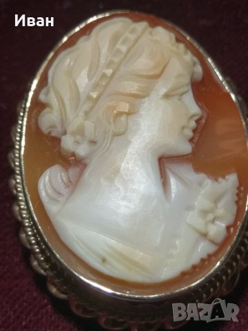 Камея - рапан , снимка 2 - Колиета, медальони, синджири - 40603695