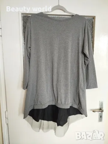 Блуза с интересен гръб хл размер , снимка 2 - Блузи с дълъг ръкав и пуловери - 49687123