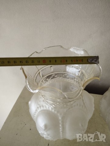 две барокови стъкла за лампа,полилей, снимка 3 - Настолни лампи - 43031800