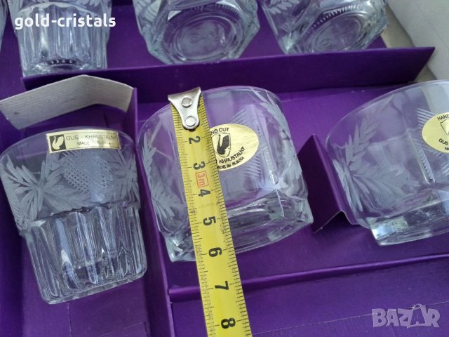 Стари руски кристални чаши, снимка 6 - Антикварни и старинни предмети - 33617261