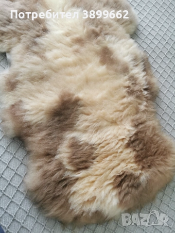Килим от естествена овча кожа, снимка 2 - Килими - 51891179