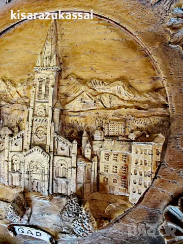 Колекционерски чинии за окачване- Винтидж дърворезба., снимка 5 - Колекции - 48816420