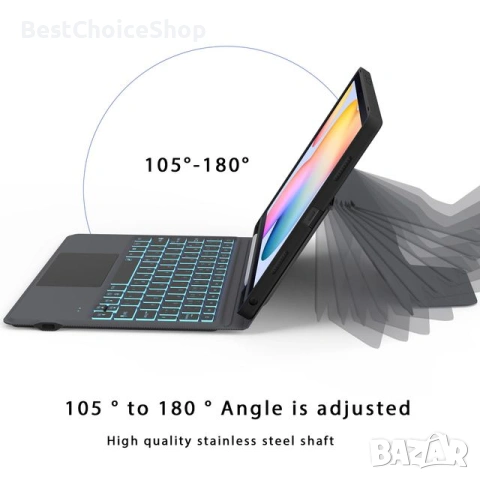 Kалъф с клавиатура за Samsung Galaxy Tab S6 Lite – 10.4 инча, снимка 5 - Калъфи, кейсове - 53083695