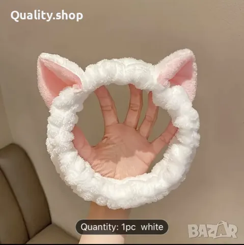 Плюшена лента за коса 